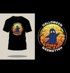 Halloween Retro Vintage T Shirt Design