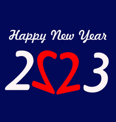 Happy New Year 2023 Love Sign Design