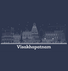 Outline Visakhapatnam India City Skyline