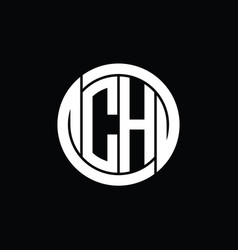 Ch Logo Monogram Shield Inside Circle Shape