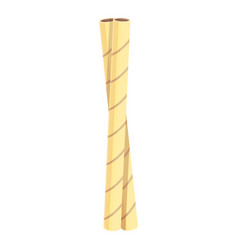 Milk Wafer Rolls Icon Cartoon Stick Roll