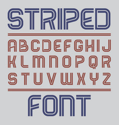 Striped Label Font Poster