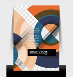 Circle Design A4 Flyer Print Template Annual