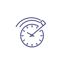 Time Management Line Icon