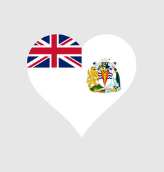 British Antarctic Territory Heart Flag