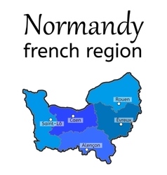 Normandy French Region Map