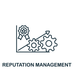 Reputation Management Icon Line Simple Icon