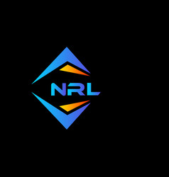 Nrl Abstract Technology Logo Design On Black