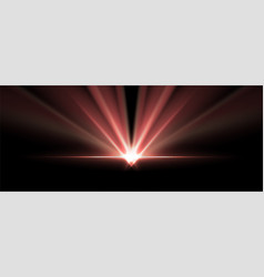 Red Shiny Glowing Rays Abstract Background