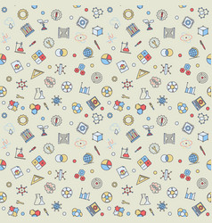 Science And Math Concept Colored Seamless Pattern