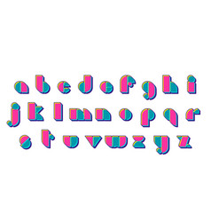 Bauhaus 90s 80s Style Geometric Font