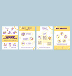 Impactful Marketing Tactics Yellow Brochure