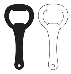 Bottle Opener Icon On White Background