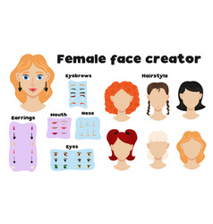 Female Face Constructor Set