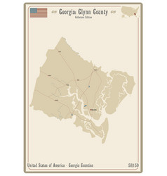 Map Of Glynn County In Georgia