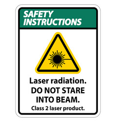 Safety Instructions Laser Radiationdo Not Stare