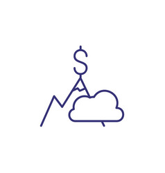 Financial Success Line Icon