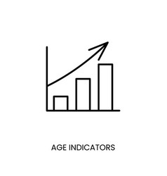 Age Indicators Of Cancer Line Icon