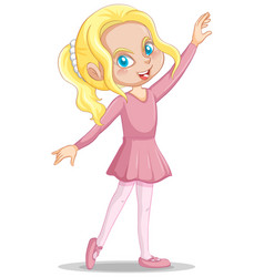 Ballet Girl Cartoon Character