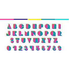 Bauhaus 90s 80s Style Geometric Font