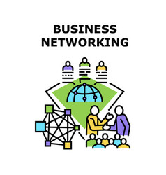 Business Networking Outsource Concept Color