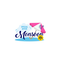 Monsoon Mega Sale Banner Template