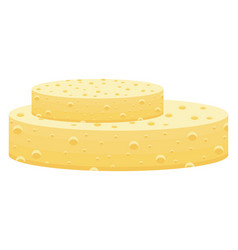 Natural Cheese On A White Background