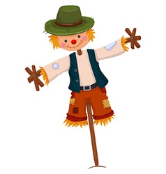 Scarecrow Wearing Green Hat