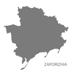 Zaporizhia Ukraine Map Grey