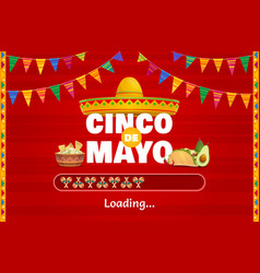 Cinco De Mayo Mexican Holiday Loading Bar Scale