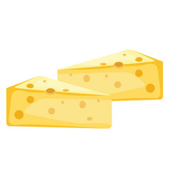 Organic Cheese On A White Background