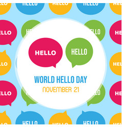 World Hello Day Greeting Card