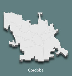 3d Isometric Map Of Cordoba Is A City Of Argentina