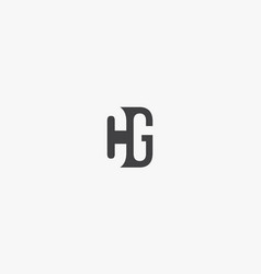 Cg Logo Letter Isolated On White Background