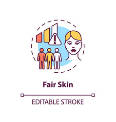 Fair Skin Concept Icon