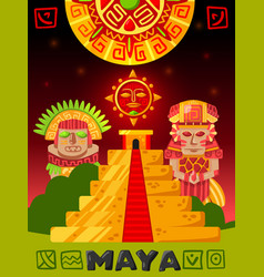 Maya Civilization Vertical Poster