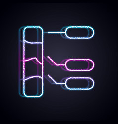 Glowing Neon Line Agricultural Soil Test