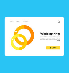 Gold Wedding Rings Icon