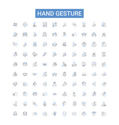 Hand Gesture Outline Icons Collection