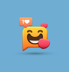 Like Chat Social Online Emoji Happy People