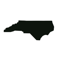 Us State Map North Carolina Silhouette Symbol