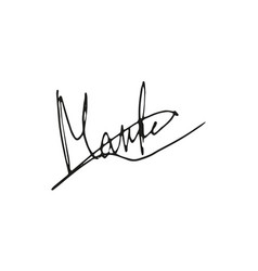 Fake Signature Hand Drawn Sample Own Autograph