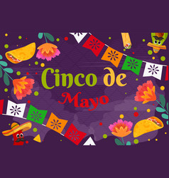 Flat Cinco De Mayo With Particle Element