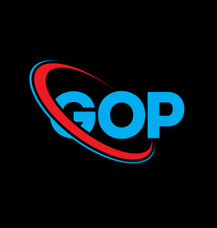 Gop Logo Letter Letter Logo Design