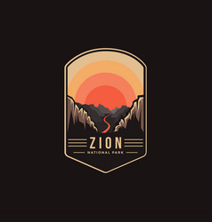 Emblem Patch Logo Zion National Park