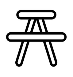 Picnic Table Thick Line Icon