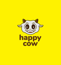 Fat Cute Cow Logo Design