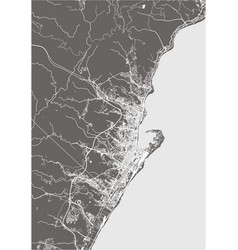 Map City Messina Sicily Italy