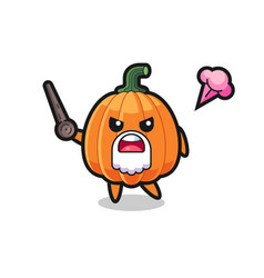 Cute Pumpkin Grandpa Is Getting Angry