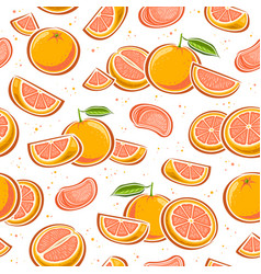 Grapefruit Seamless Pattern